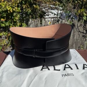 Alaia Neo Bustier Leather Corset